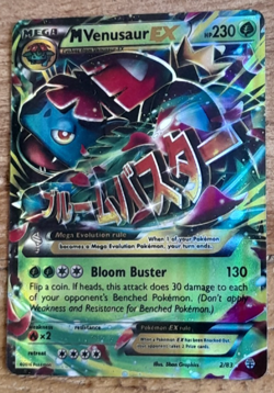 2016 Pokemon Mega M VENUSAUR EX 2/83 Full Art Holo - Image 1