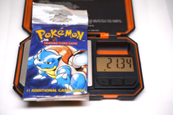 21.34g Pokemon Base Set Booster Pack Unlimited Blastoise WOTC TCG Vintage Sealed - Image 1