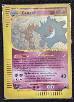 Pokemon Card-Gengar-Skyridge-H9/H32-Holo-GERMAN-Played - Image 1