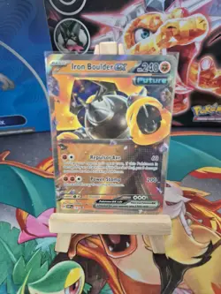 Pokemon Card Iron Boulder ex SVP 147 Black Star Promo Near Mint - Image 1