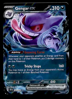 Gengar ex Ultra Rare Temporal Forces 104/162, NM Pokemon Card - Image 1