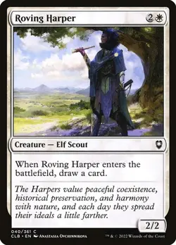 Roving Harper Foil CLB 40 Common MTG - Image 1
