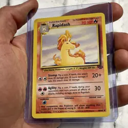 Pokemon Rapidash Jungle 44/64 Unlimited LP/NM Vintage Vtg Card Nintendo TCG WOTC - Image 2