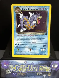 Pokemon Card Dark Gyarados 8/82 Team Rocket Rare Holo WOTC Prerelease Near Mint - Image 1