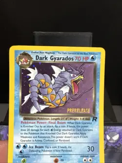 Pokemon Card Dark Gyarados 8/82 Team Rocket Rare Holo WOTC Prerelease Near Mint - Image 2