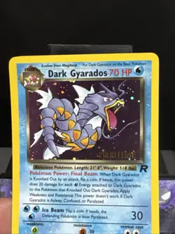Pokemon Card Dark Gyarados 8/82 Team Rocket Rare Holo WOTC Prerelease Near Mint - Image 4