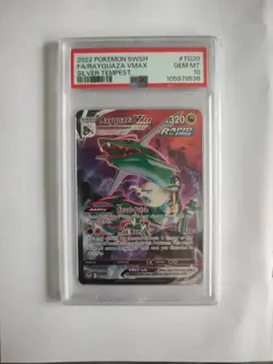 RAYQUAZA VMAX TG20/TG30 | PSA 10 | Silver Tempest Graded Pokemon Card - Image 1