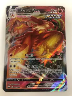 Pokemon Blaziken VMAX SWSH06 Chilling Reign 2021 NM Foil 021/198- Box 1 - Image 1