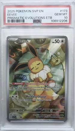 💥Eevee 173 PSA 10 Prismatic Evolutions ETB Promo Pokemon Card TCG - Image 1