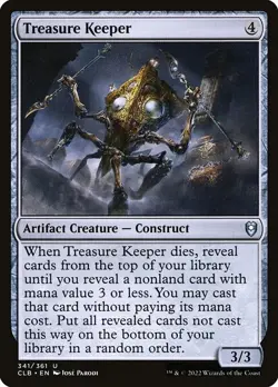 Treasure Keeper Foil CLB 341 Uncommon MTG - Image 1