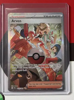 Pokemon TCG Arven 235/091 Special Illustration Rare - Paldean Fates SIR NM - Image 1