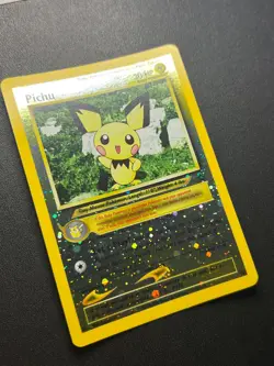 Pokemon Card Pichu Black Star Promo 35 Reverse Holo Rare Vintage LP/NM - Image 2
