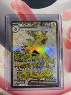 Pokemon TCG Tyranitar EX 211/197 Full Art Ultra Rare Obsidian Flames Near Mint - Image 3