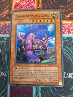 Yu-Gi-Oh! Behemoth the King of All Animals FET-EN014 Super Rare 1st Edition MP - Image 1