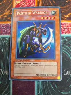 Yu-Gi-Oh! TCG Panther Warrior CT2-EN006 Secret Rare Limited Lightly Played - Image 1