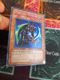 Yu-Gi-Oh! TCG Panther Warrior CT2-EN006 Secret Rare Limited Lightly Played - Image 2