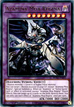 [ULTRA RARE] YuGiOh - Azamina Moa Regina - ROTA-EN033 NM/M 1st Ed - Image 1