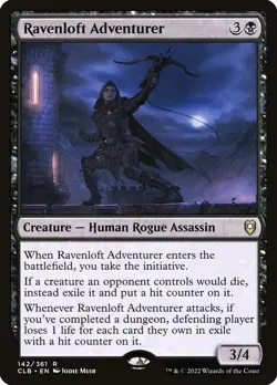 Ravenloft Adventurer Foil CLB 142 Rare MTG - Image 1