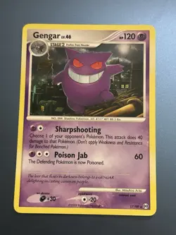 Gengar 17/99 Platinum Arceus Pokemon Card 2009 - Image 1
