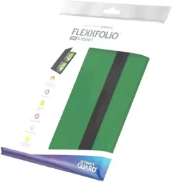 Ultimate Guard UGD010163 Flexxfolio 160-8-Pocket Trading Card Binder, Green - Image 4