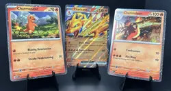Charizard ex Super Premium Collection 3 Card Promo Set 161 004 005 Charmander + - Image 1