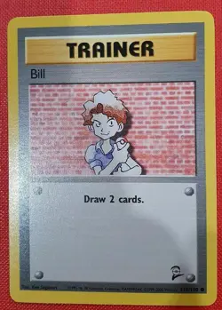 Pokemon Card Bill Trainer 118/130 - Base Set 2-MINT never played - Image 1