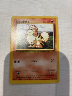 Pokemon TCG Growlithe & Arcanine Base Set Unlimited Uncommon Card 23/102 28/102 - Image 3