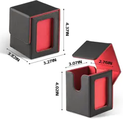MTG Deck Box for Commander Display - PU Leather, Scratch Resistant, 100-Card Fit - Image 4
