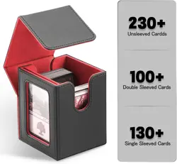 MTG Deck Box for Commander Display - PU Leather, Scratch Resistant, 100-Card Fit - Image 5