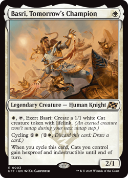 Basri, Tomorrow's Champion 0003 ~ Mythic NM MTG Aetherdrift - Image 1