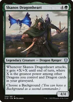 Skanos Dragonheart CLB 255 Uncommon MTG - Image 1