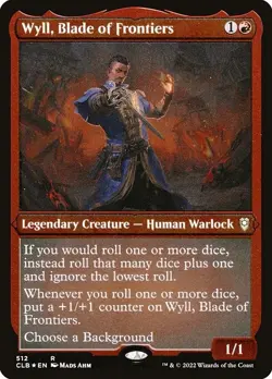 Wyll, Blade of Frontiers Etched CLB 512 Rare MTG - Image 1