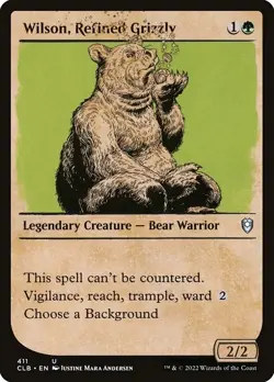 Wilson, Refined Grizzly Showcase CLB 411 Uncommon MTG - Image 1