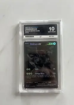 Zekrom EX Black Bolt 172/086 English Pokemon BWR ACE 10 - perfect Sub Grades!! - Image 1