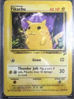 Pokemon Pikachu Base Set 2 #87 (MINT BGA 9) - Image 2