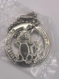 Charmander! Pokemon VTG 1999 Pokemon Sealed Metal Keychain Coin Gachapon - Image 3