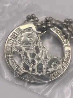 Squirtle! Pokemon VTG 1999 Pokemon Sealed Metal Keychain Coin Gachapon Banpresto - Image 3