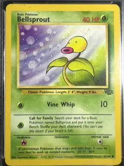 1999 POKEMON JUNGLE #49/64 BELLSPROUT NM CC&G 8.5 - Image 2