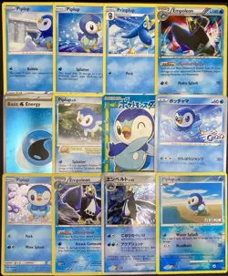 12x Pokemon Cards Piplup Prinplup Empoleon Lot - Holo Rare Promo Stamped TCG - Image 1