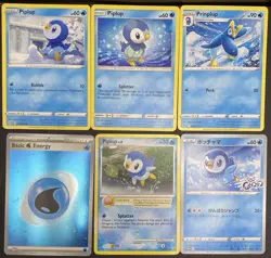 12x Pokemon Cards Piplup Prinplup Empoleon Lot - Holo Rare Promo Stamped TCG - Image 2