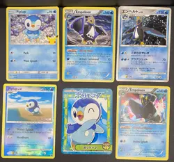 12x Pokemon Cards Piplup Prinplup Empoleon Lot - Holo Rare Promo Stamped TCG - Image 4