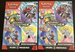 2x Pokemon TCG Scarlet Violet Journey Together Booster Bundle New Sealed In Hand - Image 1