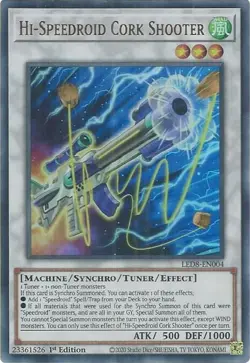 LED8-EN004 Hi-Speedroid Cork Shooter Ultra Rare 1st Edition YuGiOh - Image 1