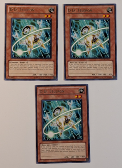 Yugioh TCG - 3x D.D. Telephon - PHSW-EN027 - NM/LP - Unlimited Edition - Rare - Image 1