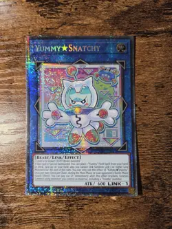 Yugioh Yummy Snatchy Starlight Rare 1st Edition JUSH-EN023 - Image 2