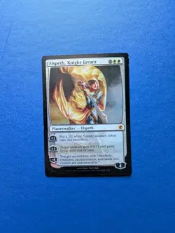 MTG Elspeth, Knight-Errant Duel Decks: Elspeth vs. Tezzeret Foil #1 - EX - Image 1