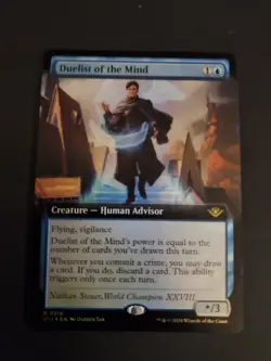 Duelist of the Mind Extended Art #318 MTG Rare Foil Near Mint OTJ - Image 1