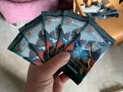 Mtg 5 X Lord Of The Rings LOR New Sealed Set Booster Pack MTG - Image 1