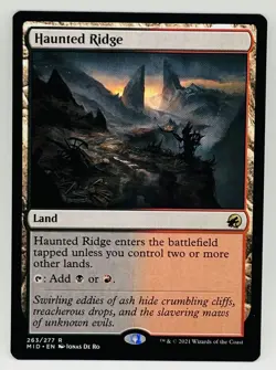 Haunted Ridge Innistrad: Midnight Hunt NM Near Mint MTG​ Magic The Gathering - Image 1