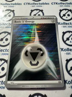 Metal energy Holo Scarlet & Violet White Flare Black Bolt SVEen #024 Pokemon - Image 1